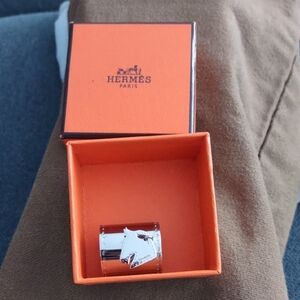 Hermes Silver Jewelry Accessory For Scarfs